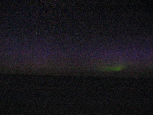 [20050404_02_Aurora.jpg]
The first barely visible aurora I saw during this winterover, with a lot of post-processing to go over the limits of the cheesy digital camera.