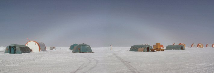 [Anthely.jpg]
A rare anthely circle behind the Dome C summer camp. Notice the shadow of a radio tower pointing towards the center of the circle.