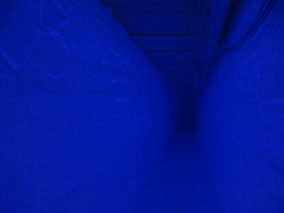 [SismoTunnelBlue.jpg]
The tunnel under the ice leading to the seismology cave.