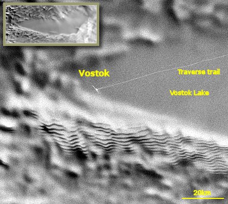 The Russian station of Vostok, coldest place on Earth