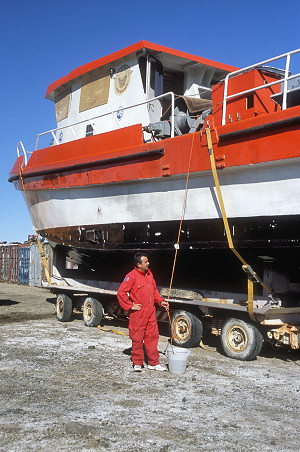 [BTN-Boat.jpg]
Preparation of the ship before returning it to seaworthiness.