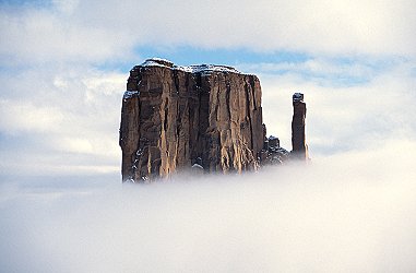 [CloudPiercing.jpg]
Sandstone towers erupting from the clouds in Monument Valley.