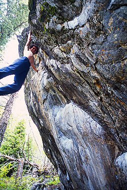 [Boulder.jpg]
Me bouldering in Rocky Mountain National Park on a day we were too lazy to do any real climbing...