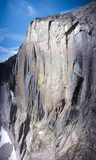 [Diamond_Pano.jpg]
A large angle view of the Diamond of Longs peak, Colorado