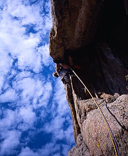 [TheOwlRoof.jpg]
Still on the Owl, the 5.8 roof of the East Ridge.