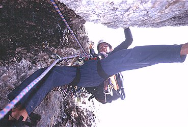 [MyLead.jpg]
My lead on the crux overhang of Goedeke/Rien.