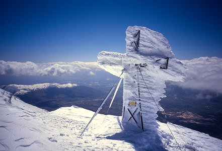 [VelinoFrozenCross.jpg]
A frozen cross on the summit of Mt Velino, one of the quickest summit to do from Rome.