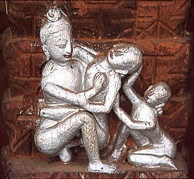 [Kamasutra.jpg]
Kamasutra decoration on a... temple ! Now here's a worthy religion.