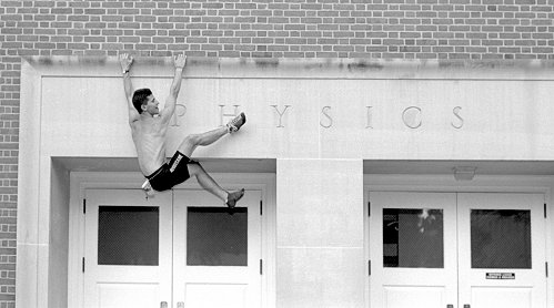 [Buildering_Physics.jpg]
Buildering on the Physics building...