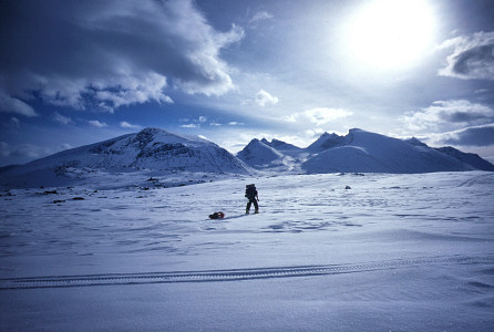 [PullingAhpar.jpg]
Pulling the sled in front of Ähpár.