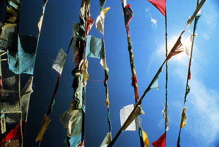 [PrayerFlags.jpg]
On that same mountain there were thousands of prayer flags drawn from the summit to surrounding rocks.