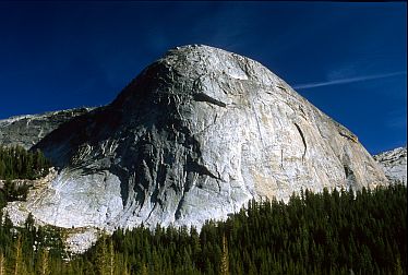 [FairviewNorthFace.jpg]
North Face of Fairview Dome. The route is in large crack system visible right in the middle.