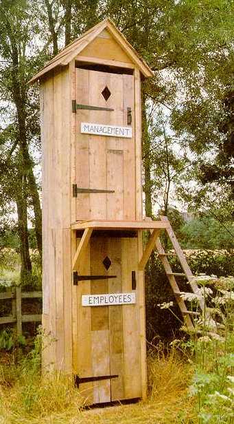 Managers' and employees' outhouse