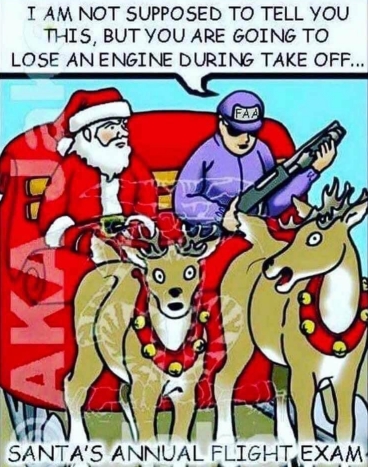 [SantaTakeOff.jpg]
Santa's annual flight exam