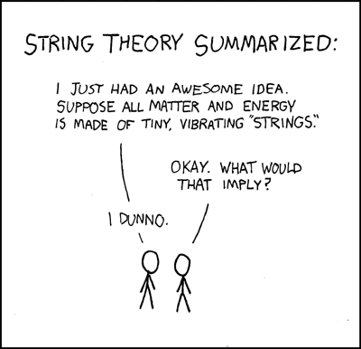 [string_theory.png]
Drawing from XKCD, the most geeky online cartoon.