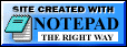 Notepad kicks Frontpage's ass