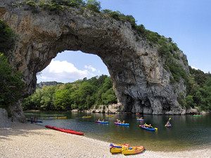 The natural arch of Pont d'Arc