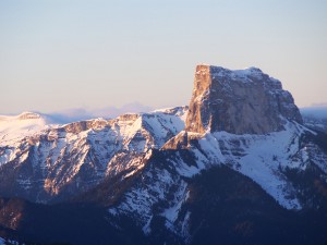 Mt Aiguille in winter