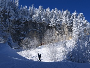 Going up the Moucherotte