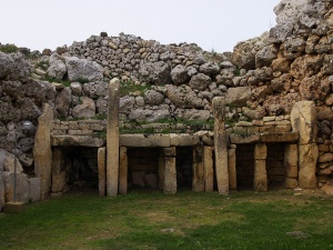 The oldest structure still standing, the megalithic temple of Ggantija