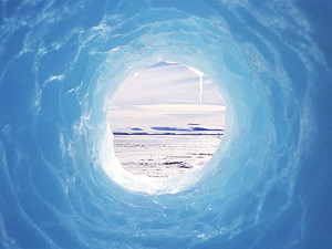 The world seen through an extracted sea-ice core