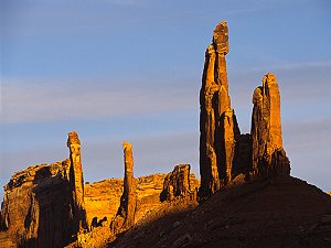 Moses Tower in the sunset, Moab