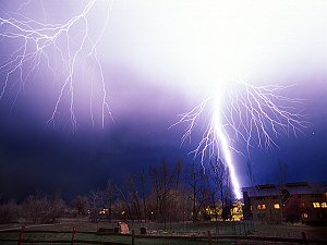 Thunder strike above our Fort Collins condo