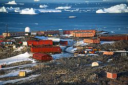 DdU_BuildingsClose - Close up on the french research station of Dumont d'Urville, Antarctica