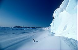 GlacierRappel - Rappel off the Astrolabe glacier, Antarctica