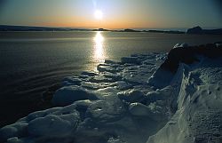 IceSlushSea - Slush water in autumn, Antarctica