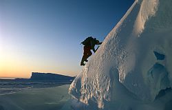 IcebergClimbingSlope - Iceberg climbing, Antarctica