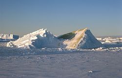IcebergPyramid - Pyramidal iceberg after it tipped over, Antarctica