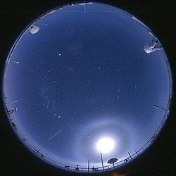 SunDogRoofFV - Halo circle around the moon (fisheye image).