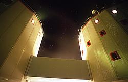 TwoTowersNight - The two towers of Concordia during the 3 months long Antarctic winter night.