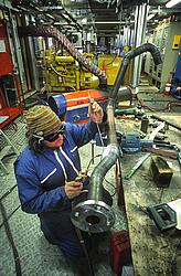 WeldingPipes - Welding ducts during the construction of the station.