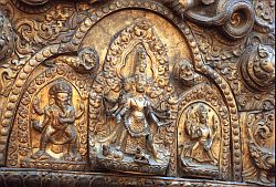 BasRelief - Golden carvings on a temple, Nepal 2000
[ Click to download the free wallpaper version of this image ]