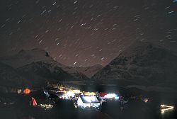 BaseCampNight - Cho-Oyu base camp at night, 2000