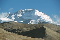 ChoOyuFromDriveCamp - Cho-Oyu as seen from Drive camp, 2000