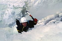 Herisson2 - Early ascent of the Herisson ice fall, 1990
[ Click to go to the page where that image comes from ]