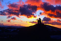 JennySunset - Colorful sunset in central Italy
[ Click to download the free wallpaper version of this image ]