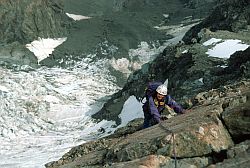 MalteBrunWestRidge2 - West ridge of Malte Brun, New Zealand 2000