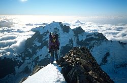 MtCookRockRidge - High on the west ridge of Mt Cook, New Zealand 2000