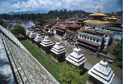 Pashupatinah - Alignement of shrines in Pashupatinah, Nepal 2000
[ Click to download the free wallpaper version of this image ]