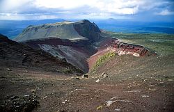 RedVolcano - Red volcano cone on the North Island, New Zealand 2000