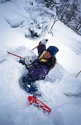 SnowShoes - Fallen in snowshoes, Mt Blanc, France