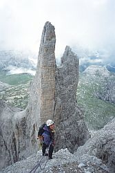 SummitLavaredo - Summit of Cima Picola, Tre Torre di Lavaredo, Dolomite, 1999