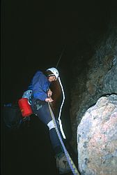 Casual_Rappel - Rappelling before the Casual Route of Longs Peak, RMNP, Colorado
[ Click to go to the page where that image comes from ]