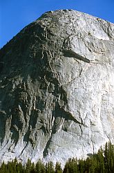 FairviewRegularRoute - Notice the climbers at the start of the regular route of Fairview Dome? Tuolumne, California, 2003
[ Click to go to the page where that image comes from ]