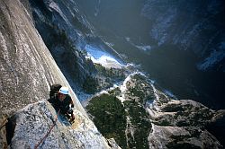 HalfDomeJenny2 - Jenny on Half Dome. Regular North-West route, Half Dome, Yosemite, California, 2003
[ Click to go to the page where that image comes from ]