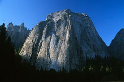 MiddleCathedralWhole - Middle Cathedral, in the morning, Yosemite, California, 2003